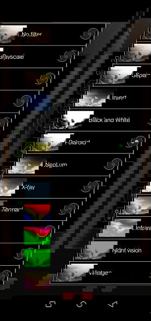 Примеры фильтров в Reverse Movie FX