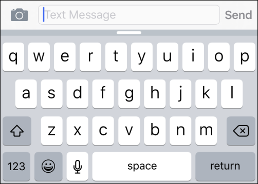 iOS‑Tastatur zeigt Kleinbuchstaben und inaktive Umschalttaste