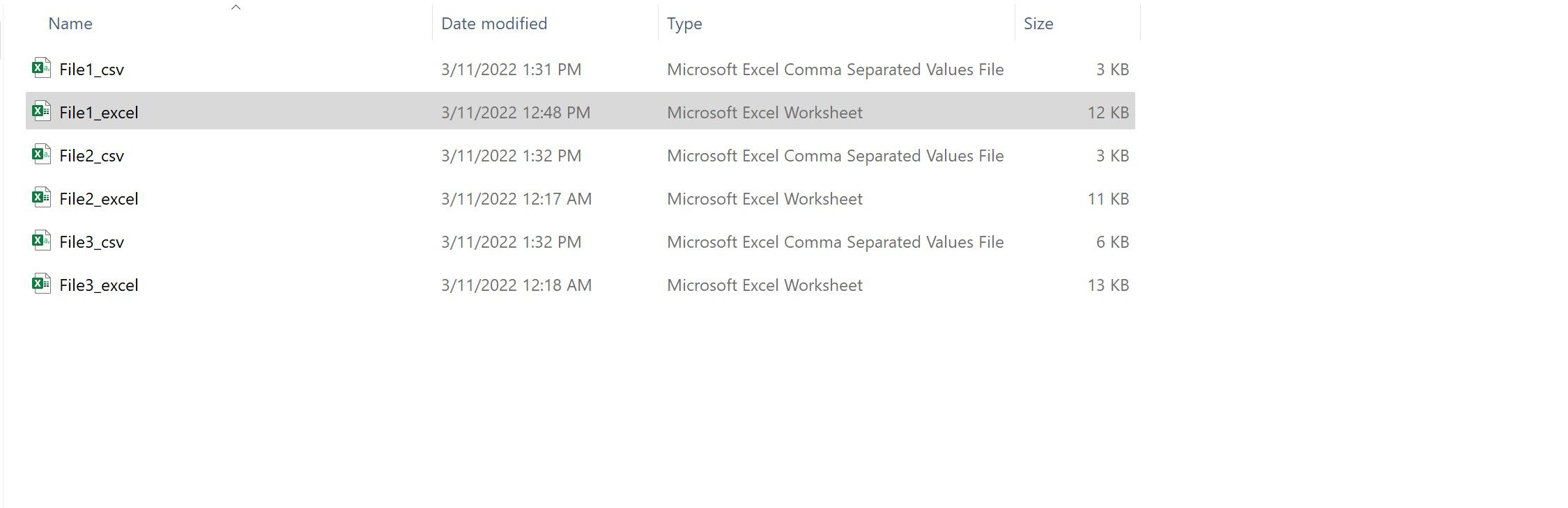 Папка с файлами Excel на рабочем столе