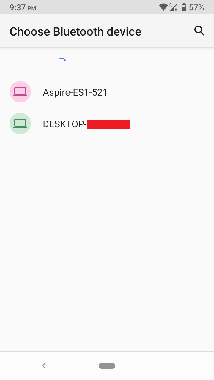 Android сканирует и показывает список доступных устройств Bluetooth