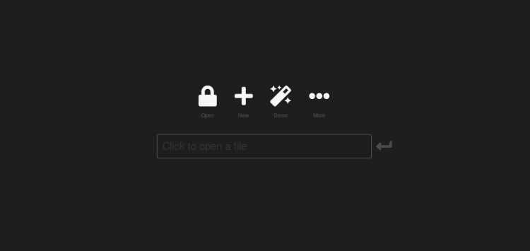 Панель управления KeeWeb