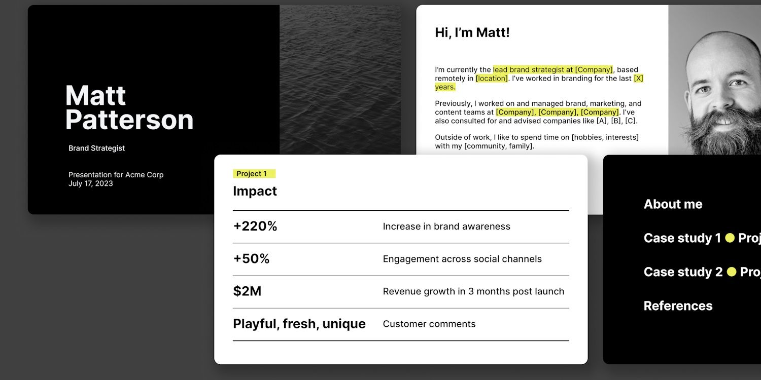 шаблоны интервью для работы в Plus AI, показывающие разные данные о бизнесе