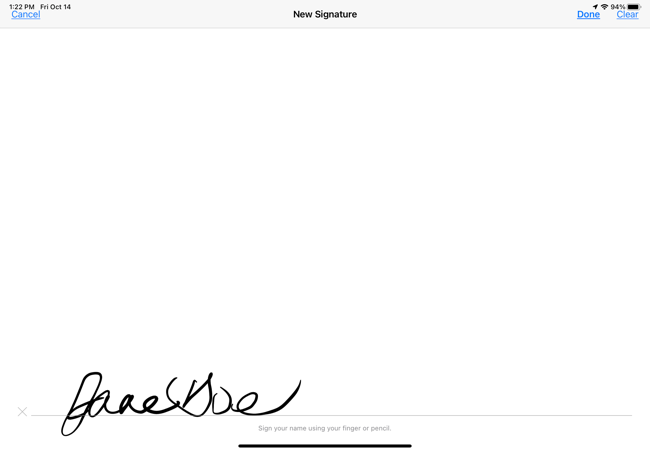 Подпись на iPad для использования на Mac