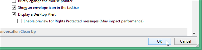 Закройте диалог Параметры Outlook кнопкой ОК