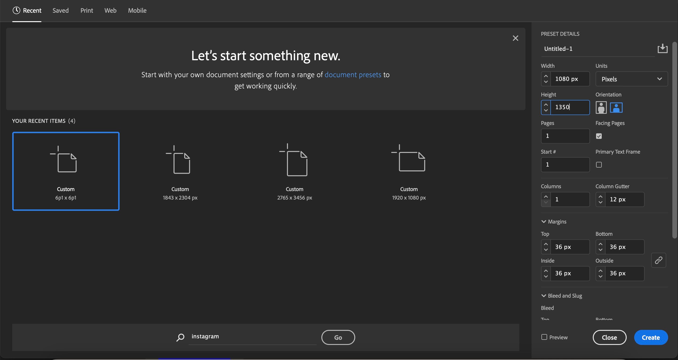Pixels InDesign Screenshot