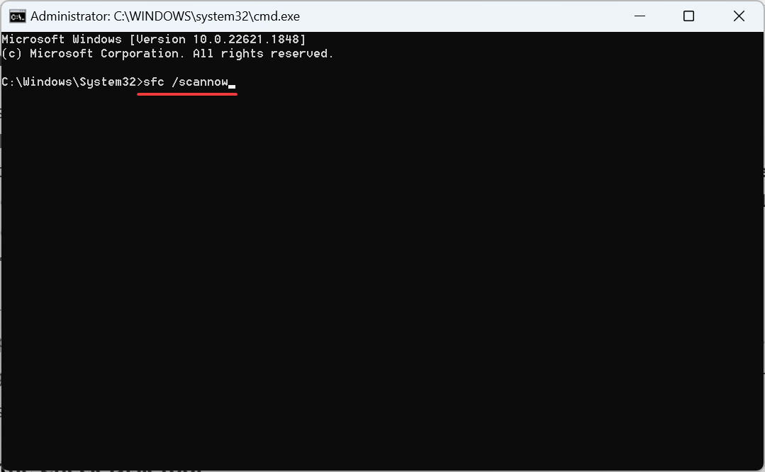 SFC-сканирование для исправления 0xc004f015