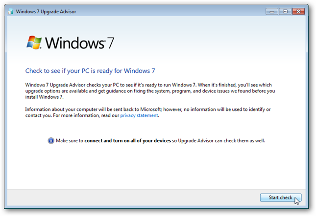 Запуск проверки совместимости