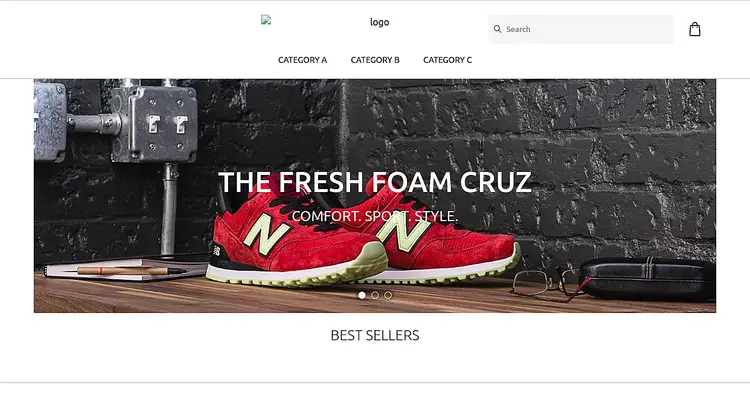 Панель управления Cezerin — пример интерфейса магазина