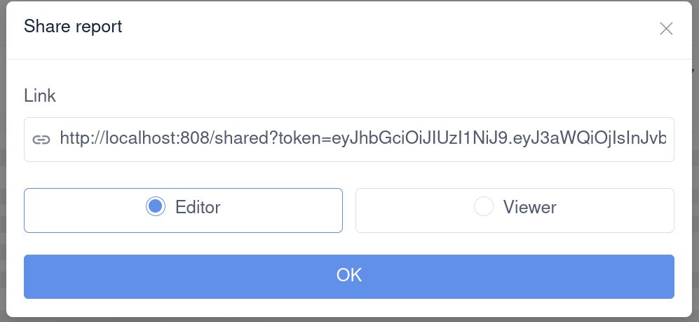 поделиться отчётом SiteInspector ссылкой