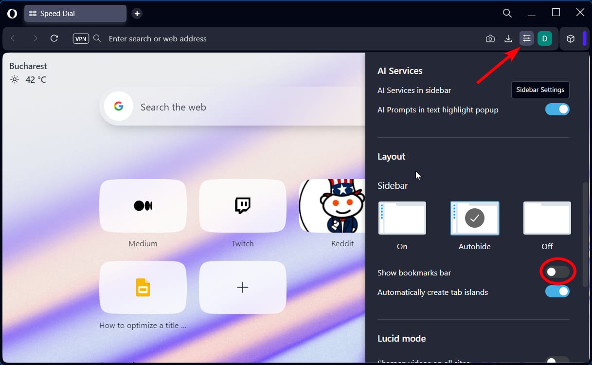Кнопка Easy Setup