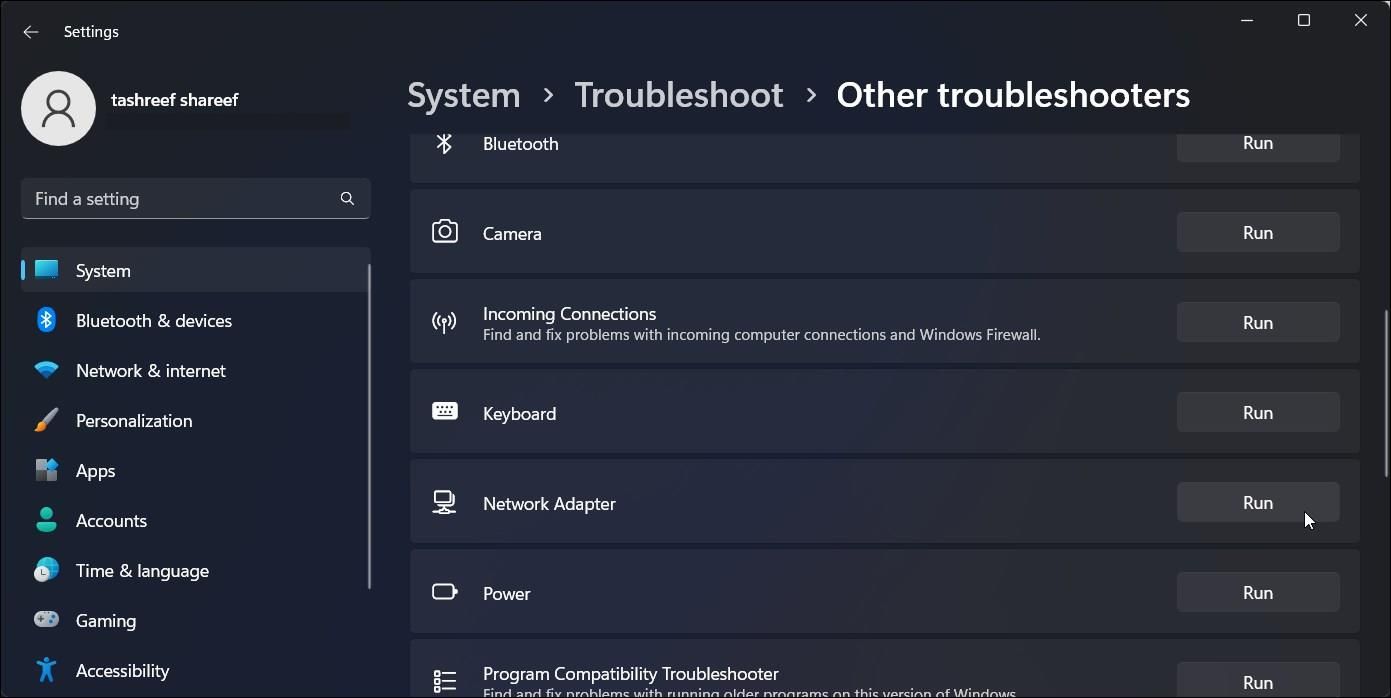 Другие средства устранения неполадок в Windows 11 — Сетевой адаптер