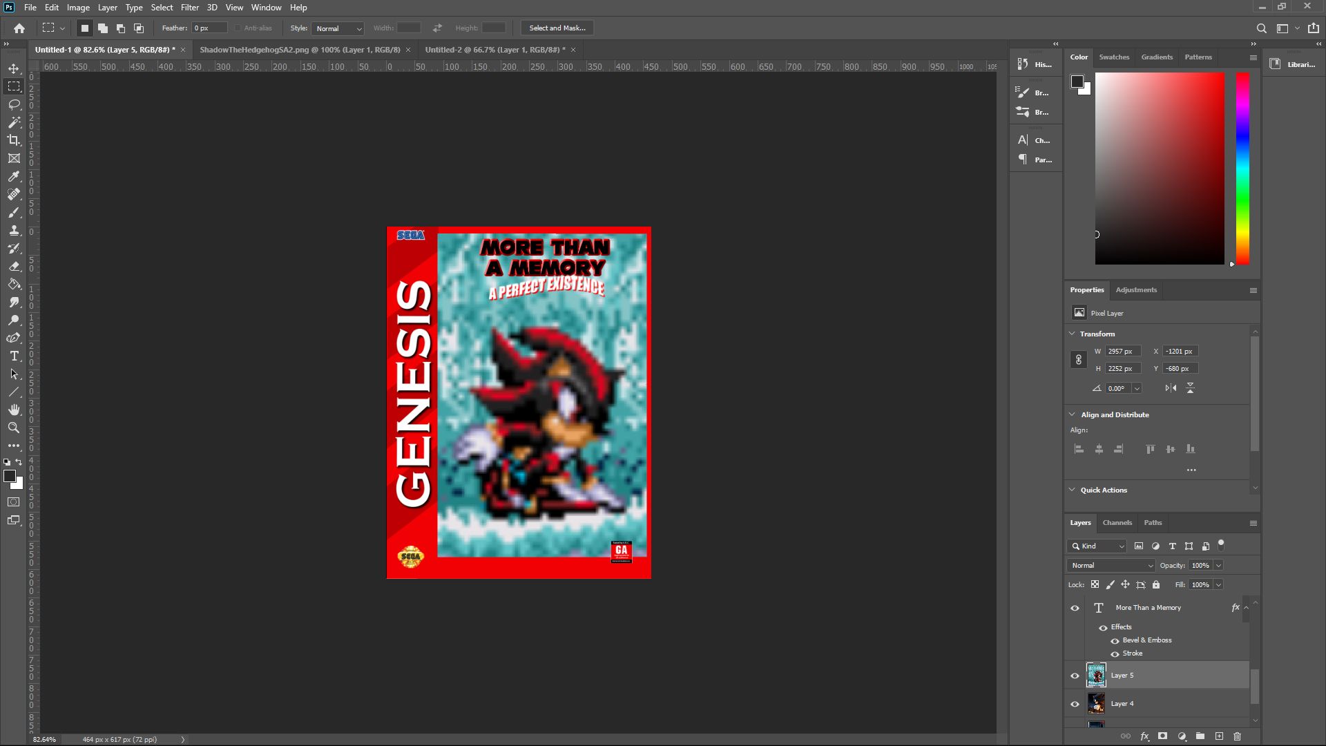Редактор с примером кастомной обложки
