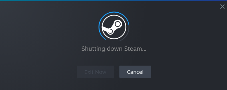 Steam закрывается.