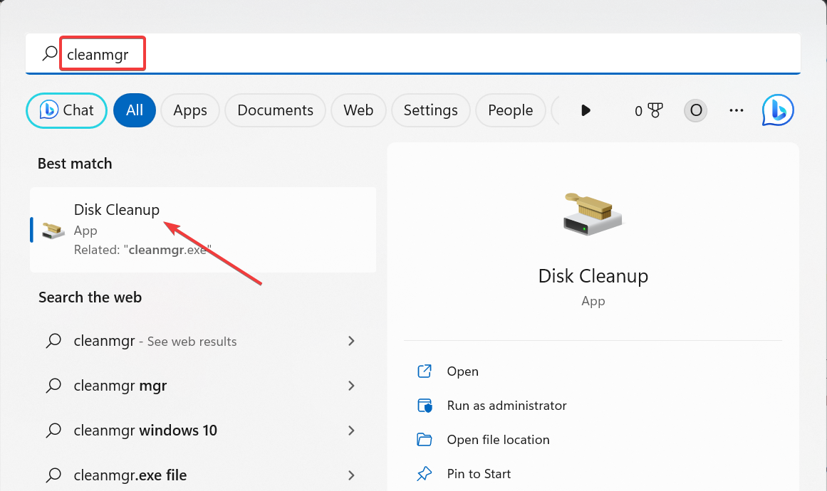 Утилита очистки диска (cleanmgr) — выбор диска