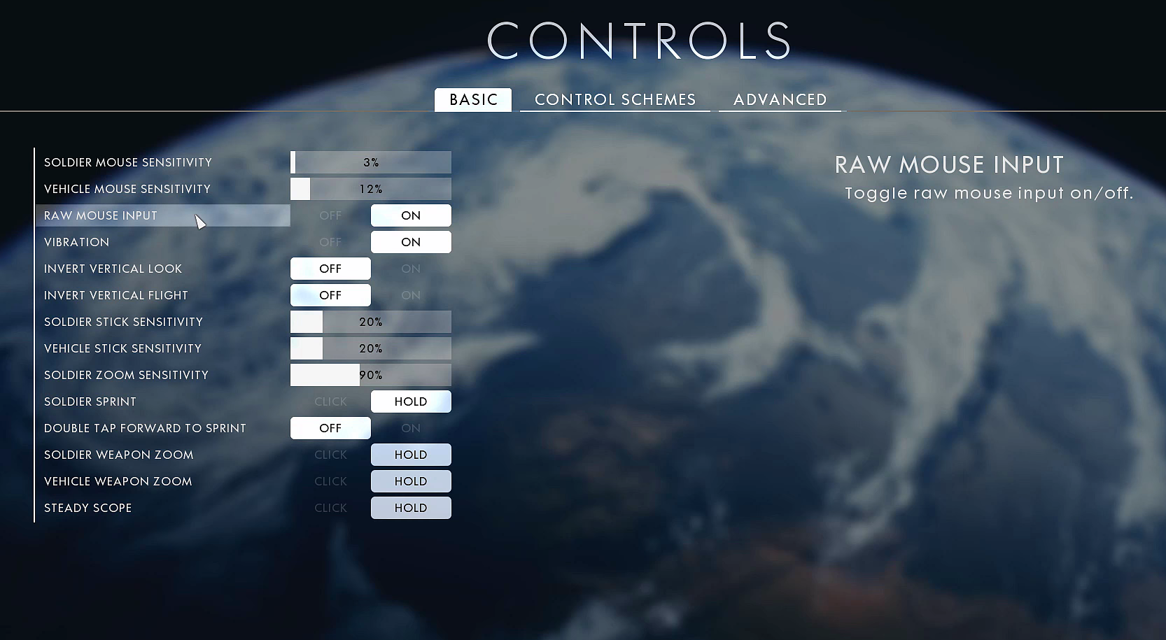 Настройка чувствительности мыши для солдата в Battlefield 1