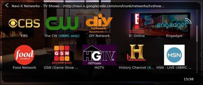 Просмотр списка эпизодов и сохранение на потом