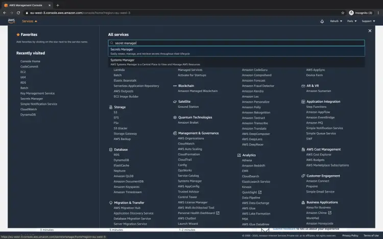 Поиск Secret Manager