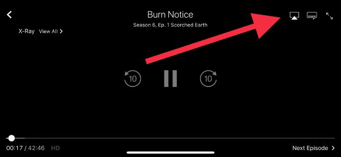 Трансляция видео на Apple TV через AirPlay с iPhone