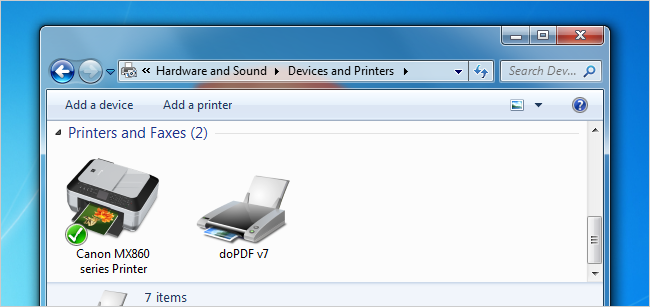 Подтверждение: новый стандартный принтер активен