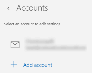 Экран добавления аккаунта в приложении Mail