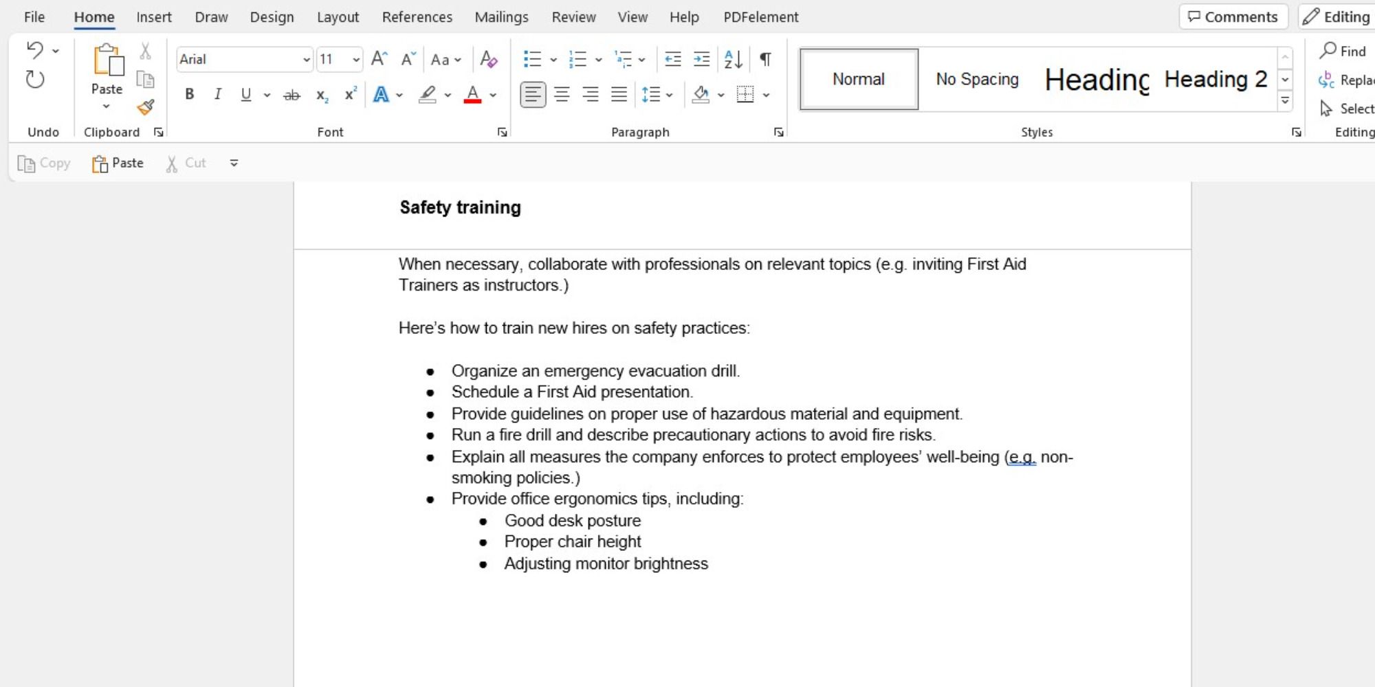 Доступ к разделу шрифта в MS-Word