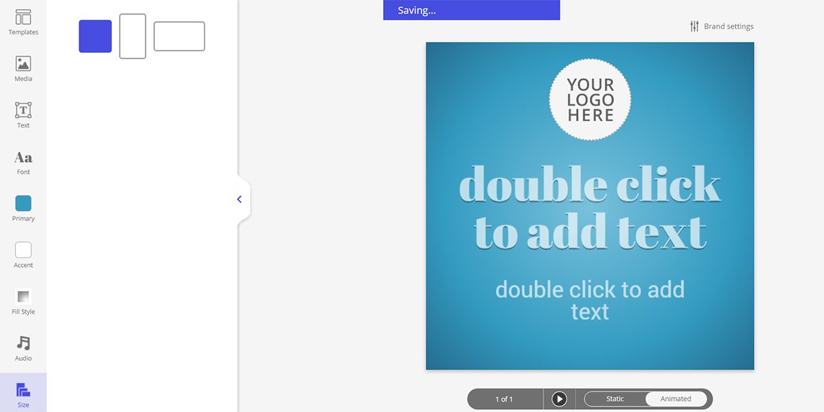 Выбор размера в Ripl