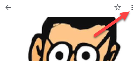 Нажмите на значок с тремя точками в правом верхнем углу.