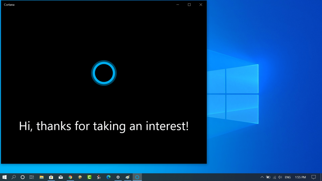 Экран с анонсом обновления Windows 10 May 2020