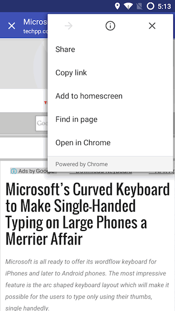 Параметры персонализации Chromer: цвет и анимации