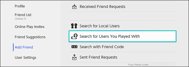 Список недавно сыгравших пользователей для отправки запросов