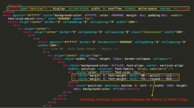 Пример добавления лишнего текста вокруг слов 