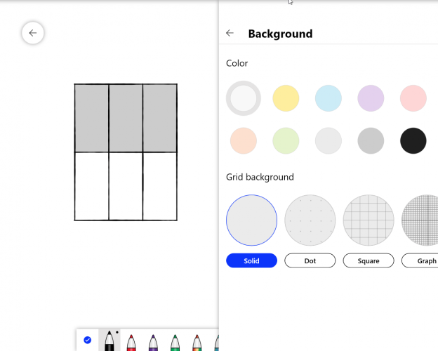 Формат фона: цвета и сетки