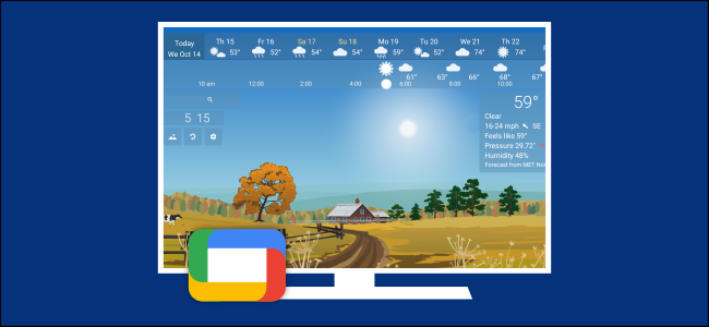 Логотип Google TV с заставкой