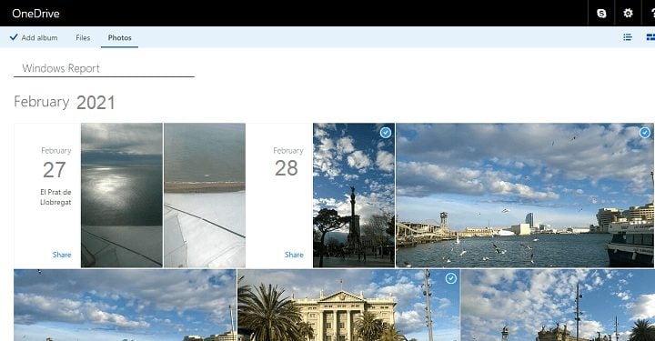Как создать альбомы в OneDrive