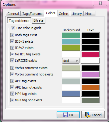 Параметры цветов статусов — The Godfather