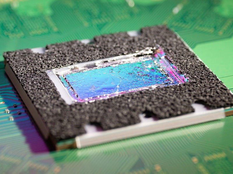 Крупный план APU AMD из PlayStation 5