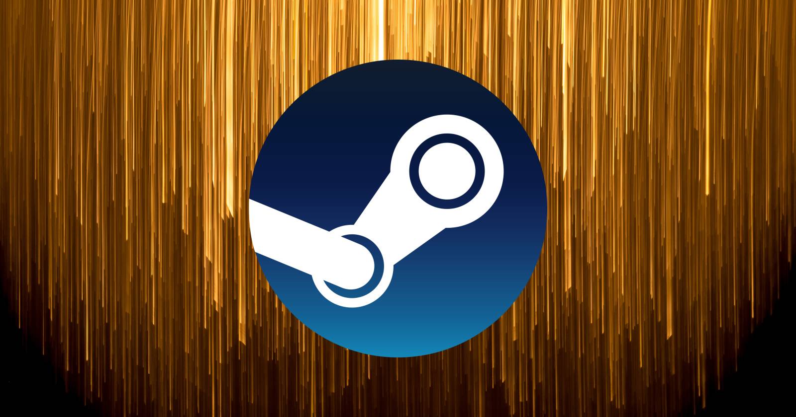 логотип Steam на абстрактном фоне