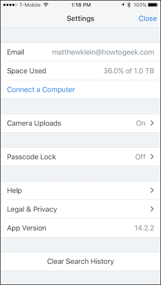 Параметры автозагрузки и фоновой загрузки на iOS