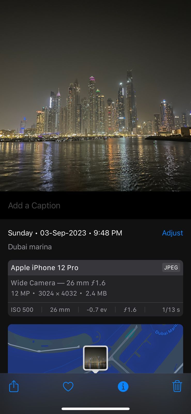 переименованное фото в приложении Фото