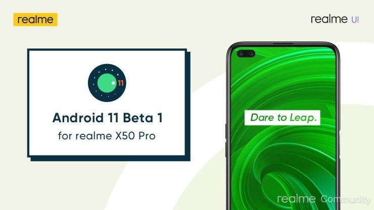 Установить Android 11 Preview на Realme X50 Pro