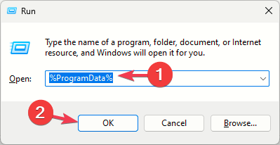 Папка ProgramData