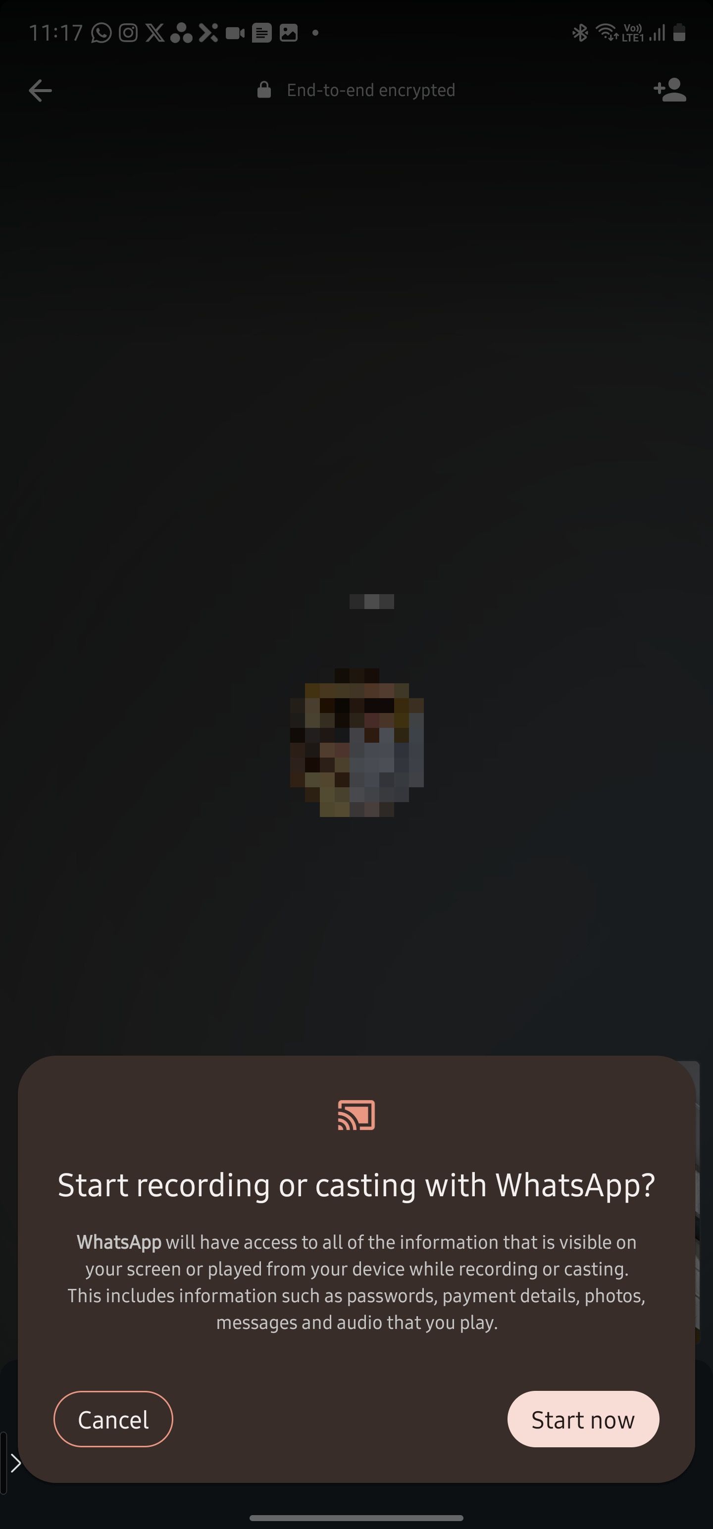 Разрешение на трансляцию экрана в Android