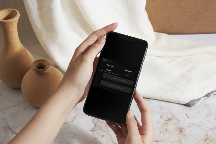 Исправить 'Content not available' в Threads