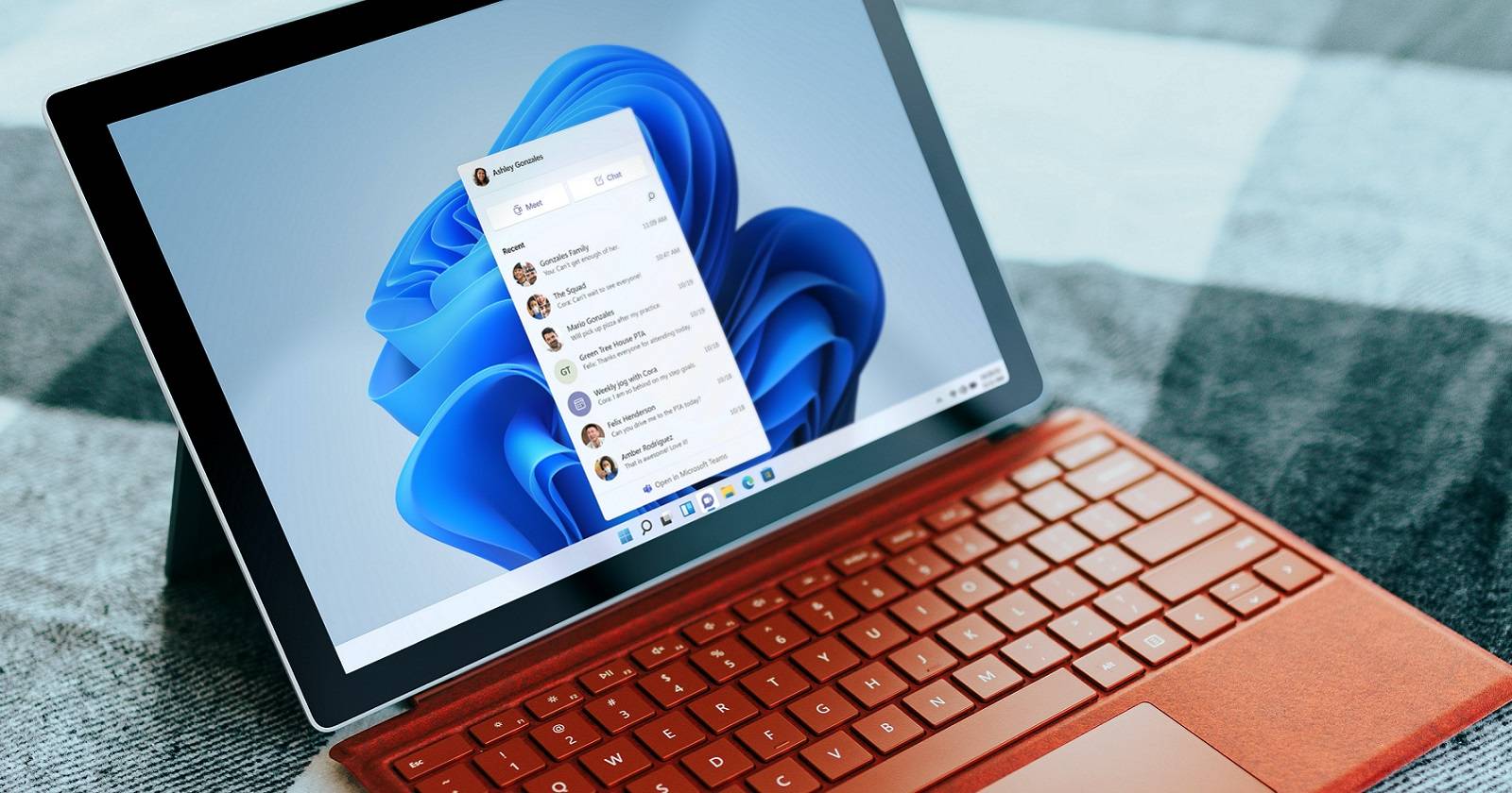 Кнопка Chat на панели задач Windows 11