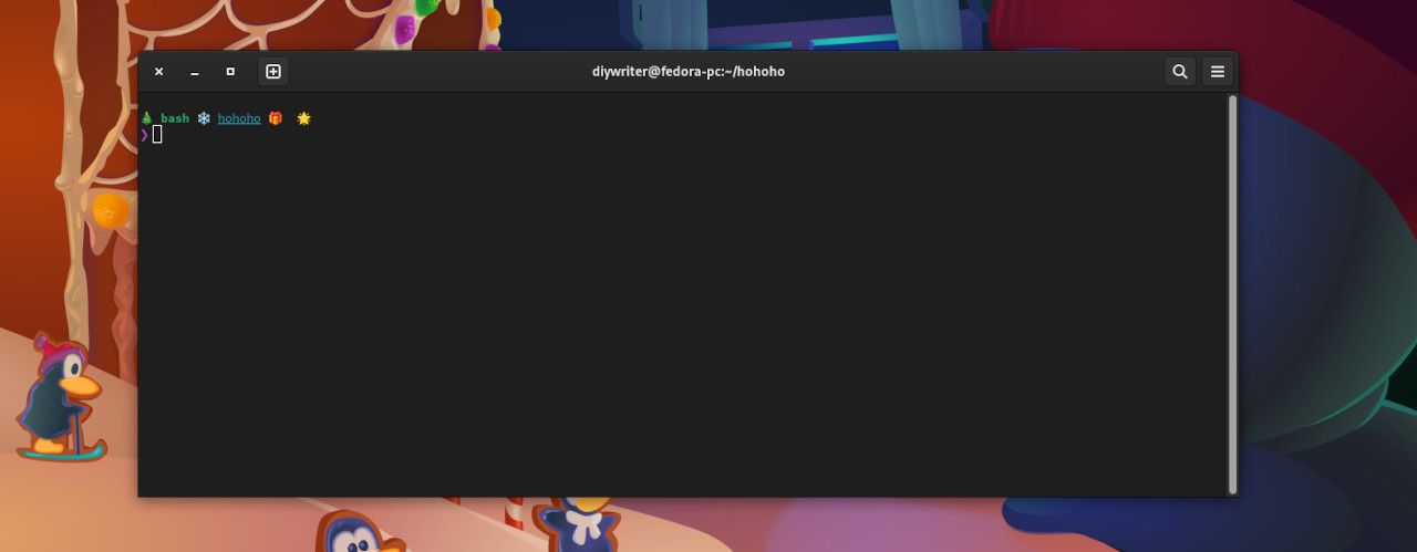 Украсьте Linux к Рождеству