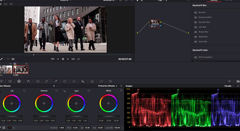 DaVinci Resolve: цветокоррекция и сопоставление кадров