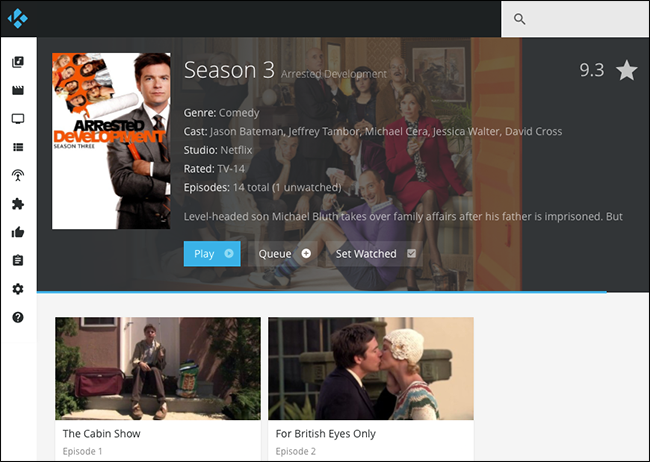 Просмотр сезонов и эпизодов