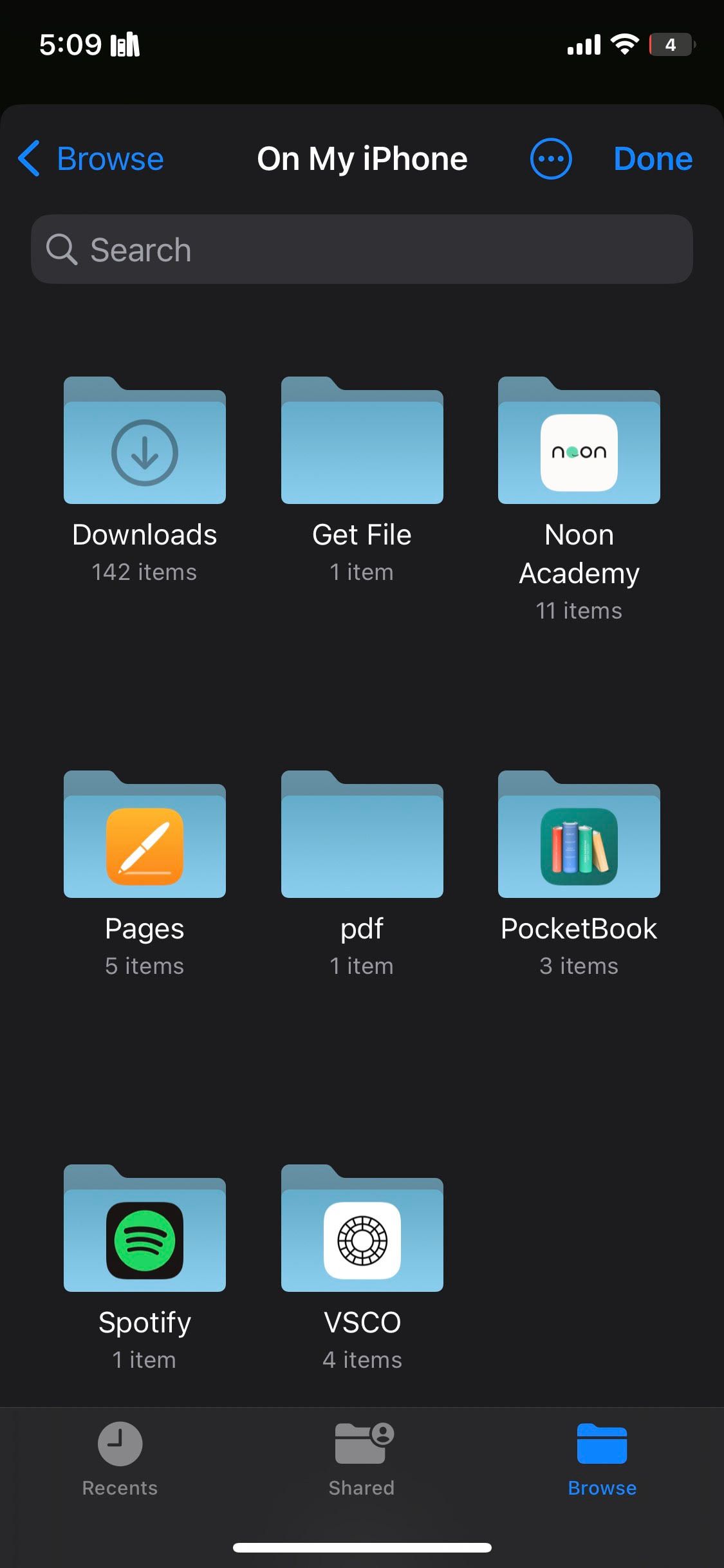 Файлы на iPhone