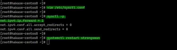 Включение IP forwarding