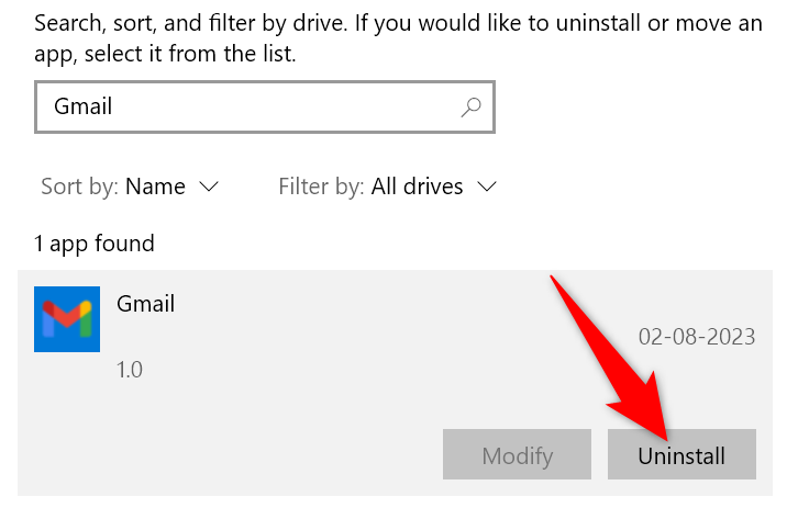 Выберите Удалить